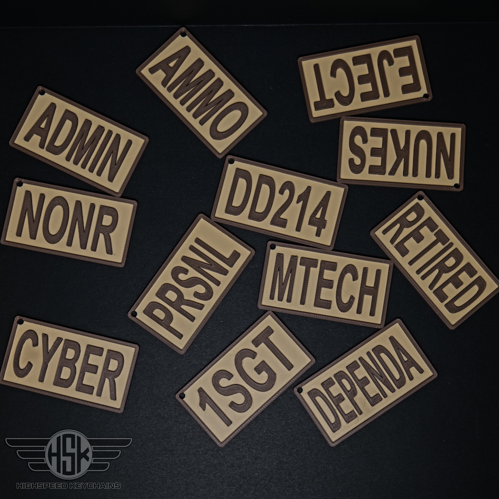 USAF Duty Identifier Keychain