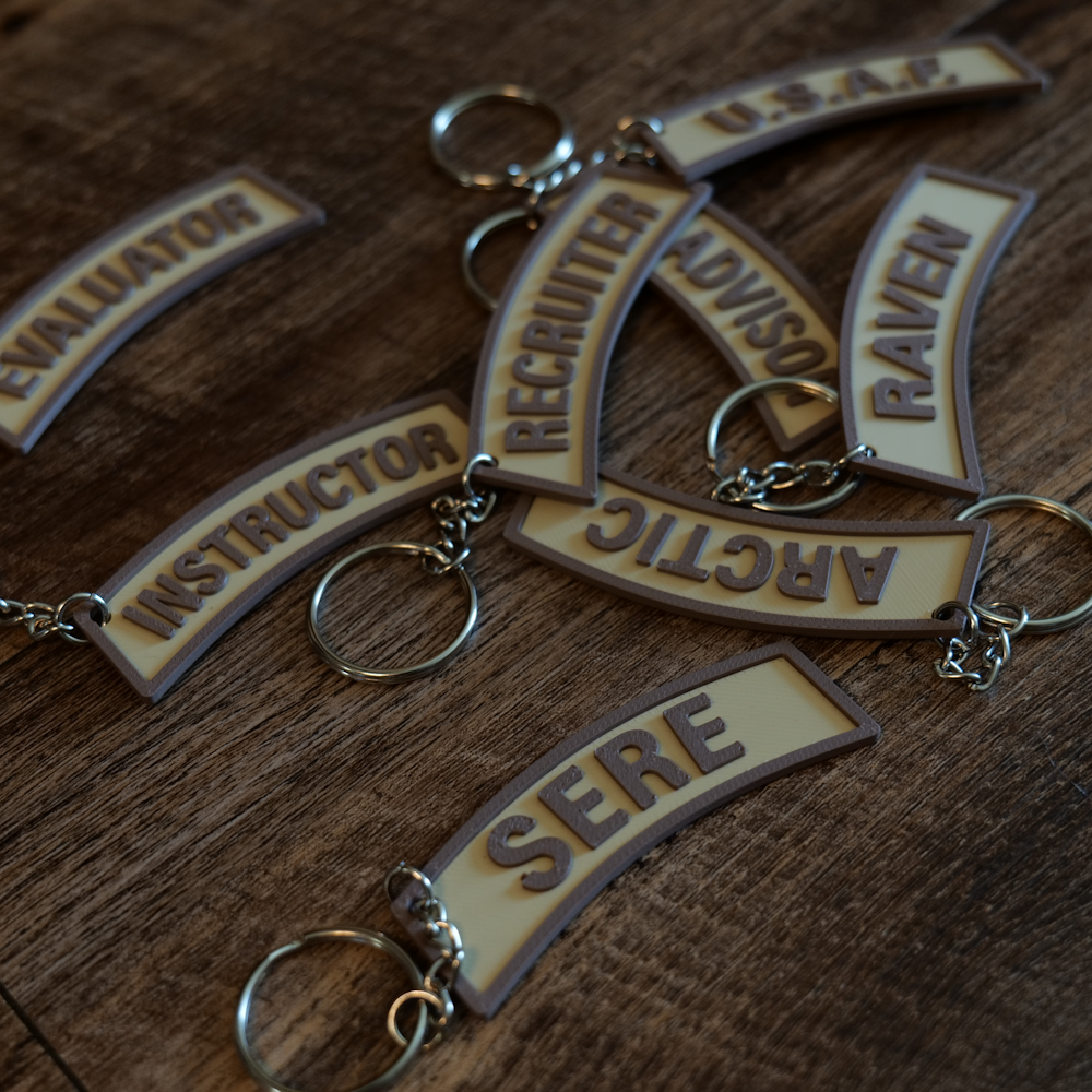 USAF Rocker Tab Keychain