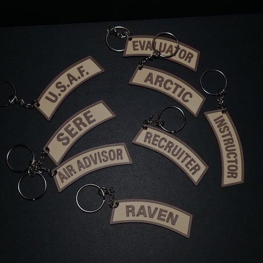 USAF Rocker Tab Keychain